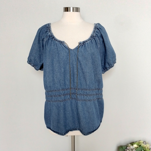 CAROLINA BLUES Top Denim 22W - Picture 9 of 10
